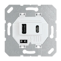 Розетка USB Jung А Зарядное тип А тип С макс.3000 мА (белый)